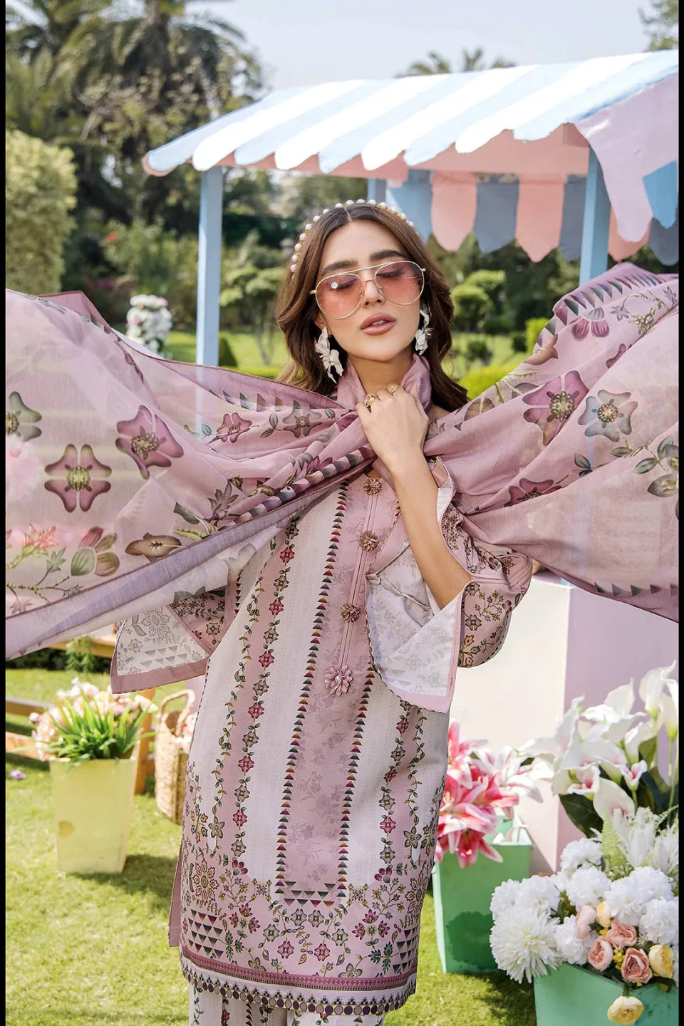 Co-ord Set Zunaira Designer Kurta Set with Dupatta – Grace in Every Detail