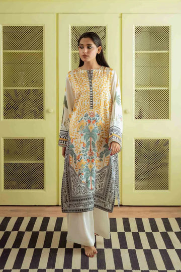 Designer Muslin Digital Printed Two-Piece Co-Ord Set