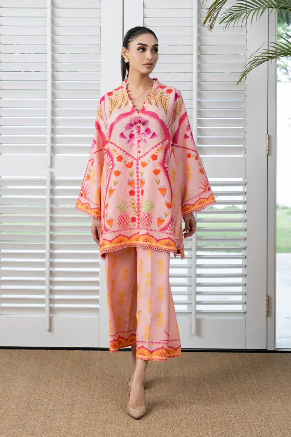Digital Printed Muslin Co-Ord Set – Chic, Comfy & Effortless