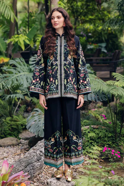 Trendy Black Floral Co-Ord Suit – Luxe Edition