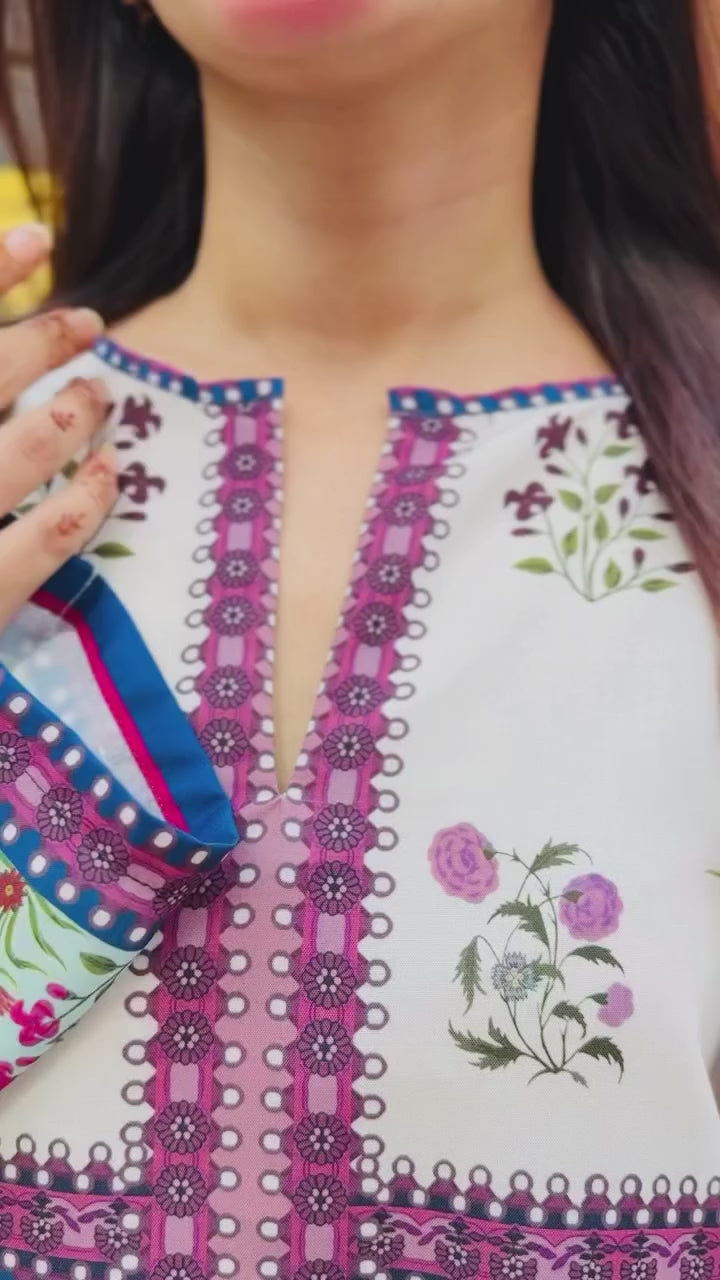 Zaroon Printed Co-Ord Set for Women